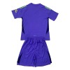 Officiële Voetbalshirt + Korte Broek Doelman Arsenal 2024-25 Purper - Kids